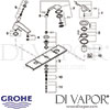 Grohe Tenso 3-Hole Single-Lever Bath Combination Spares